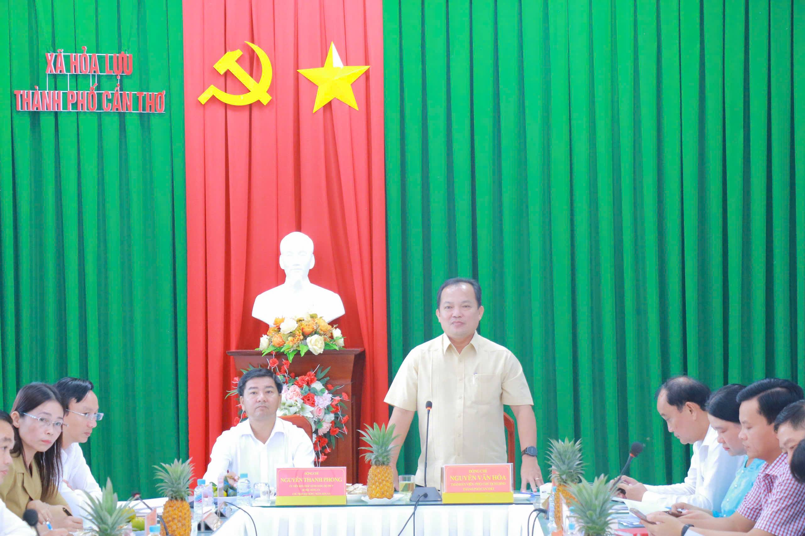Phó Chủ tịch UBND thành phố Nguyễn Văn Hòa làm việc với xã Hỏa Lựu